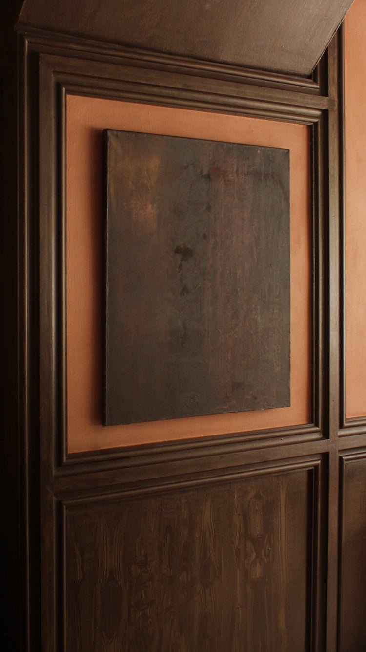 Vintage Abstract Original Painting From Quebec