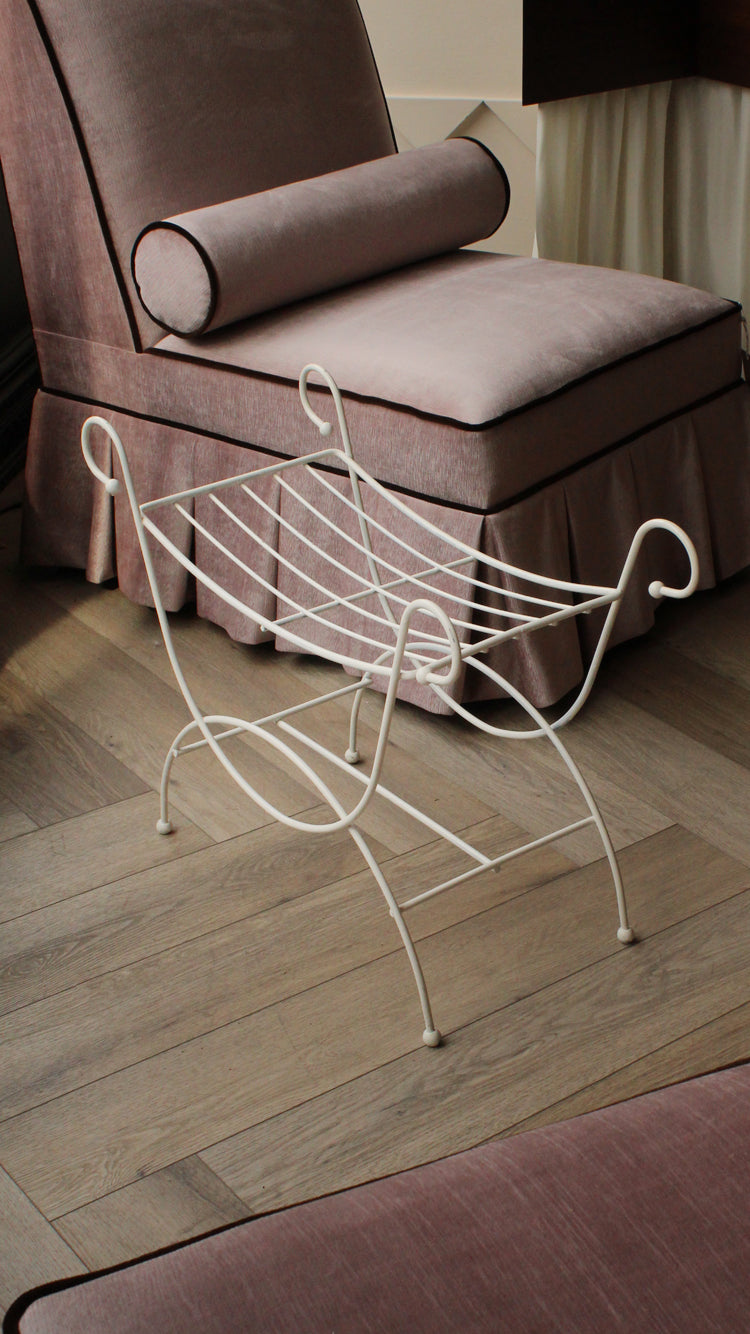 Vintage Metal Wire Bench