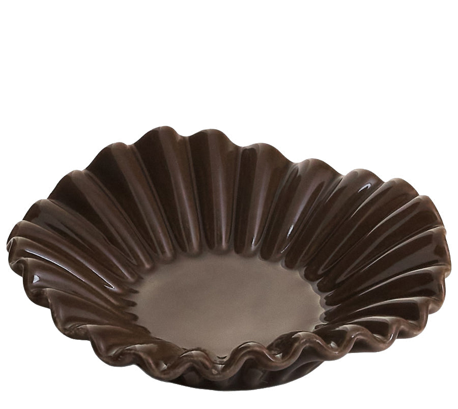 Torneiro Ruffled Ceramic Dish