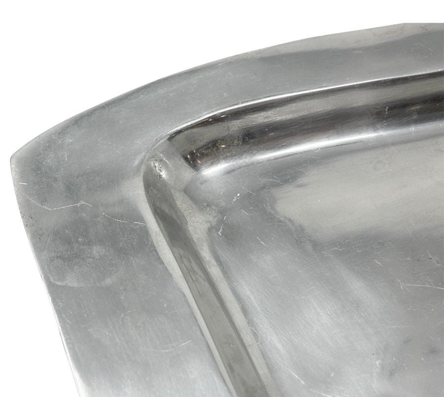Vintage Wavy Metal Tray