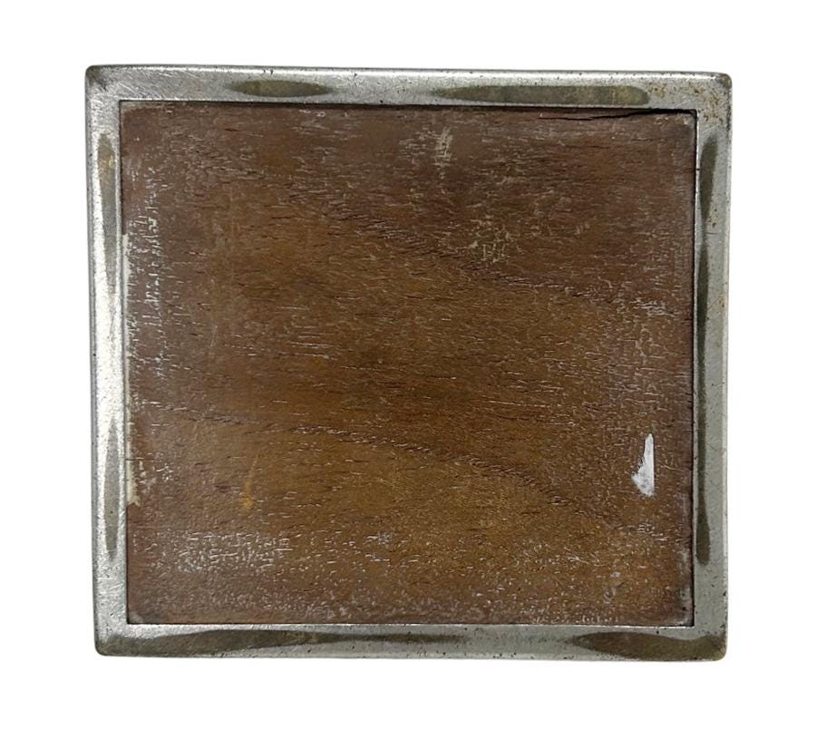 Vintage Leather & Brass Box