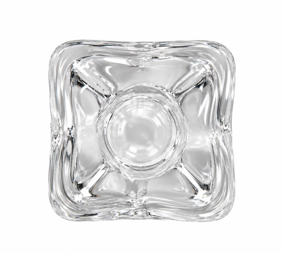 Vintage Textured Ice Glass Bud Vase