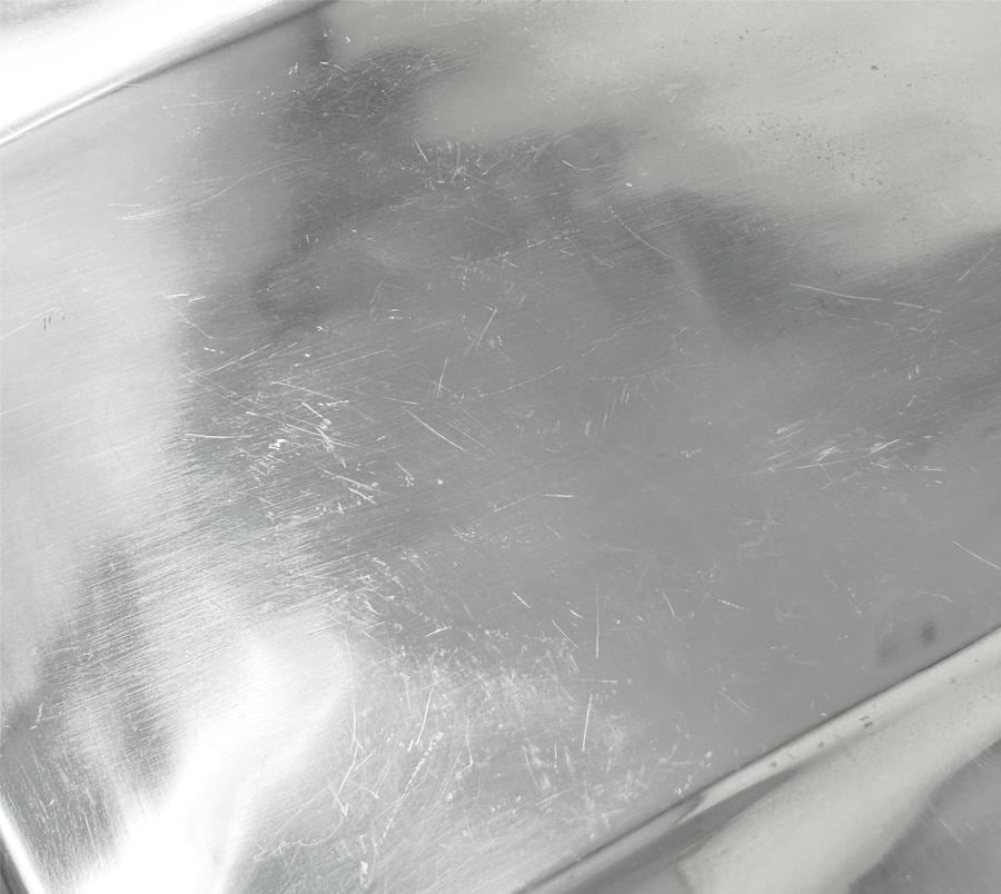 Vintage Ruffled Mexican Metal Tray