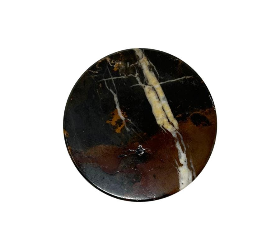 Vintage Marble Lidded Pill Box