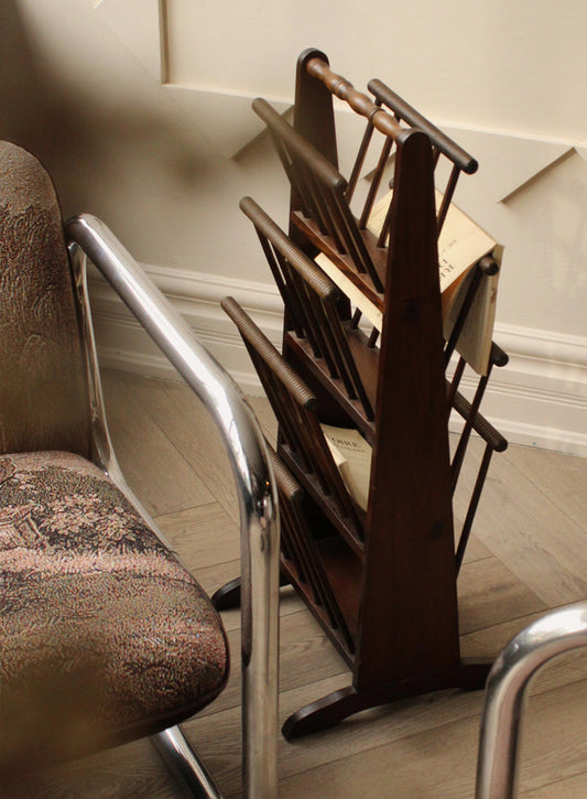 Vintage Mid Century Magazine Rack