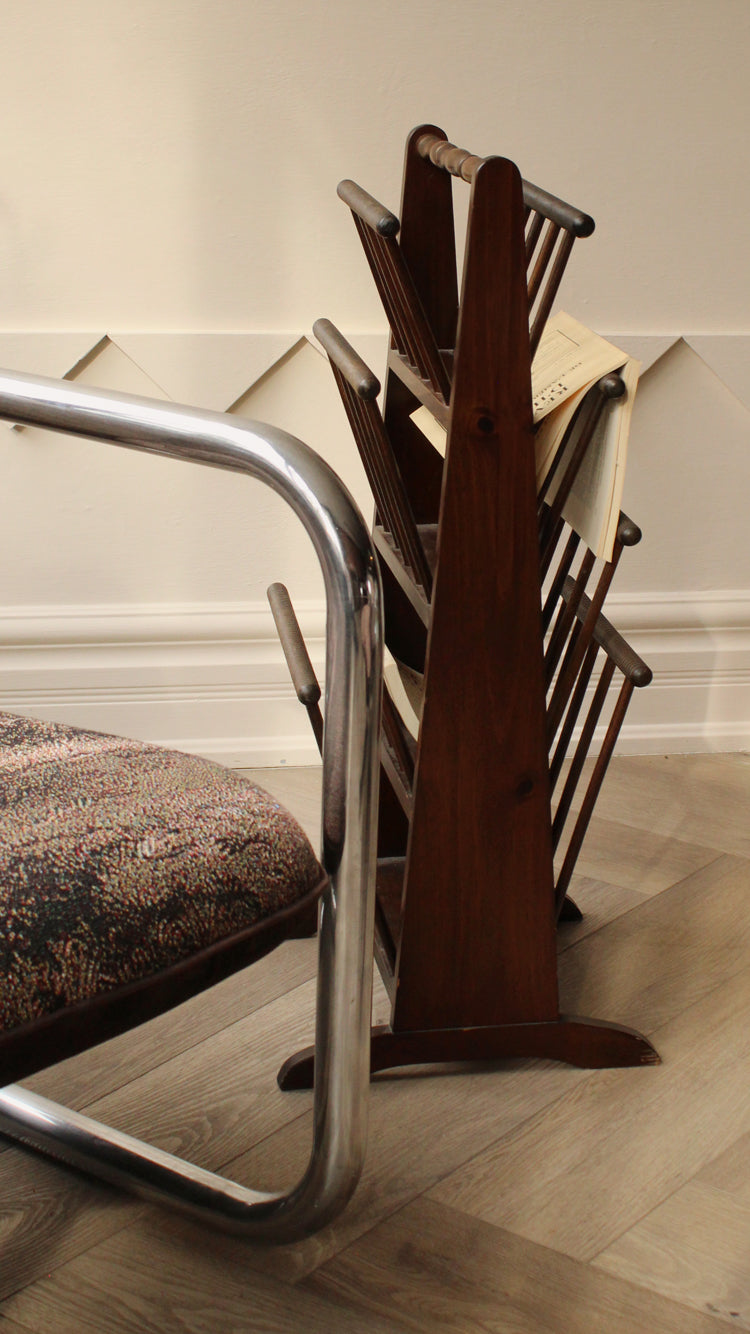 Vintage Mid Century Magazine Rack