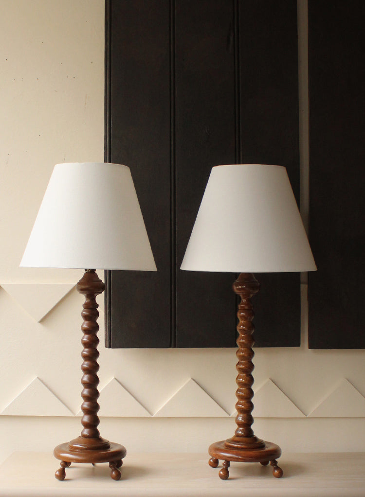 Pair of Folk Art Table Lamps