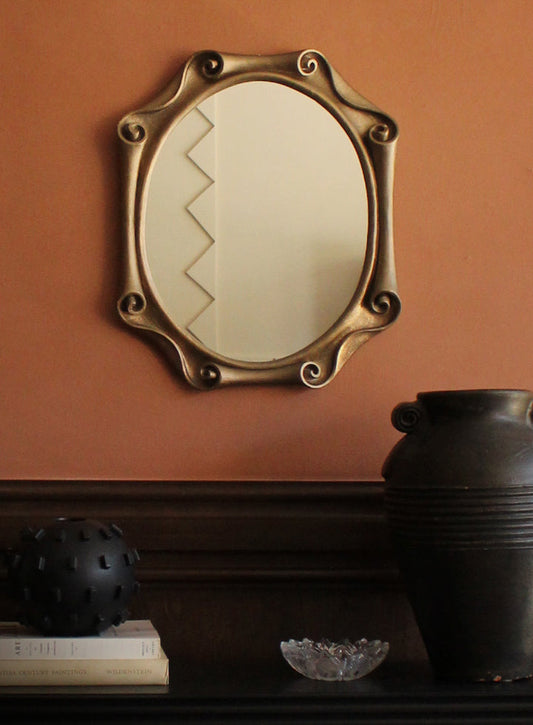 Vintage Plaster Wall Mirror