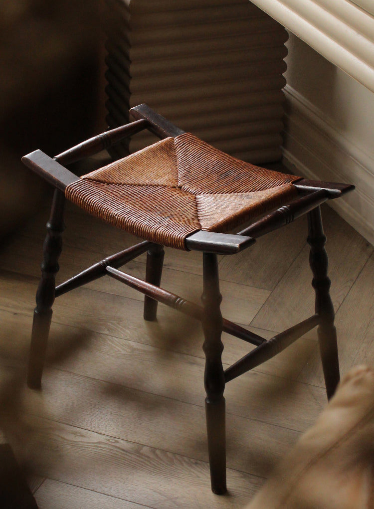 Vintage Woven Stool