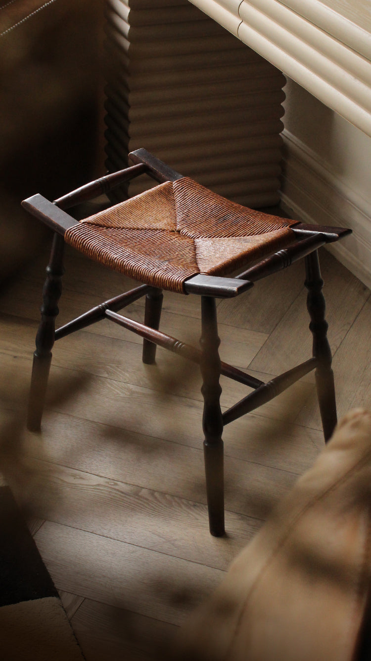Vintage Woven Stool