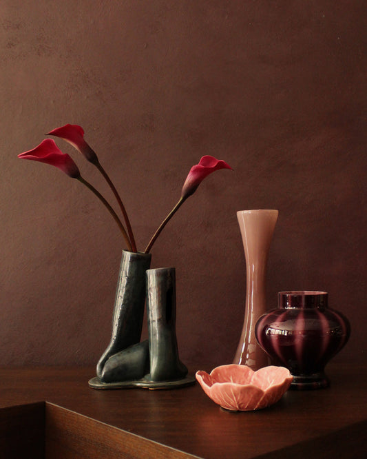 Vintage Studio Pottery Tubular Vase