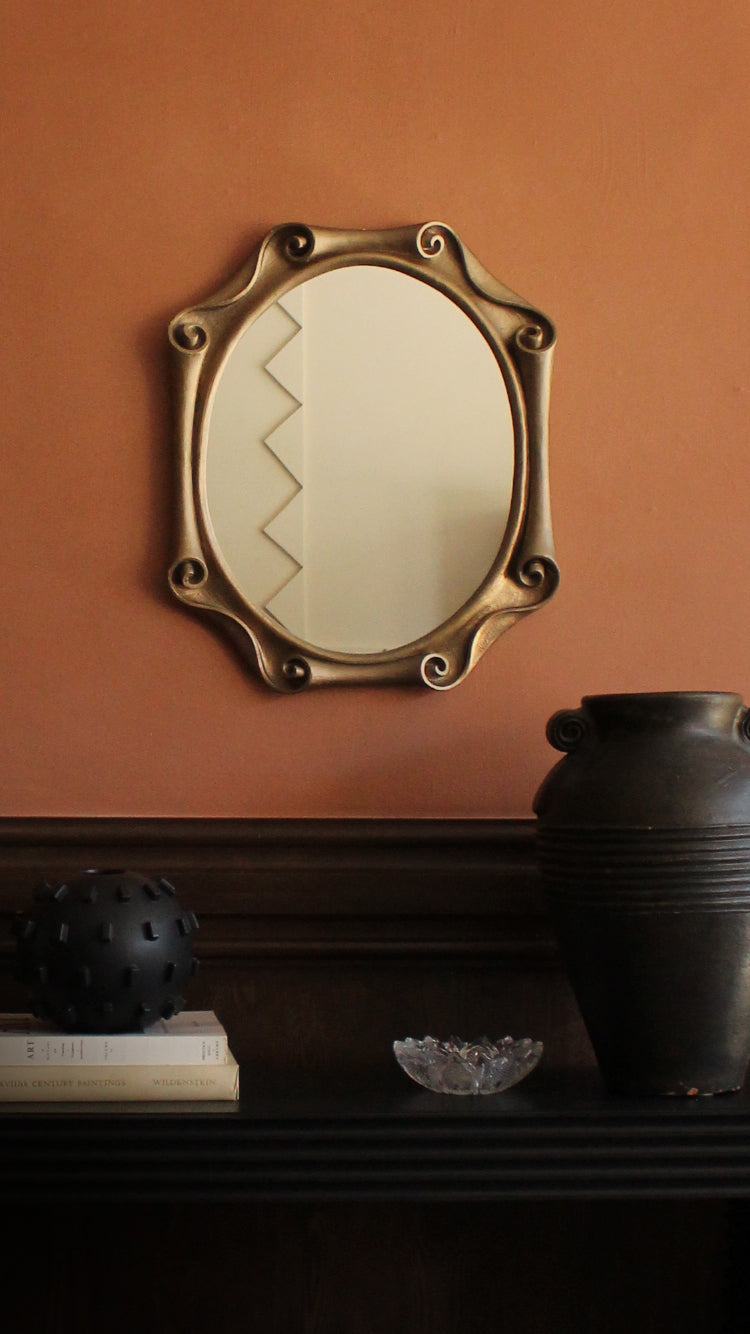 Vintage Plaster Wall Mirror