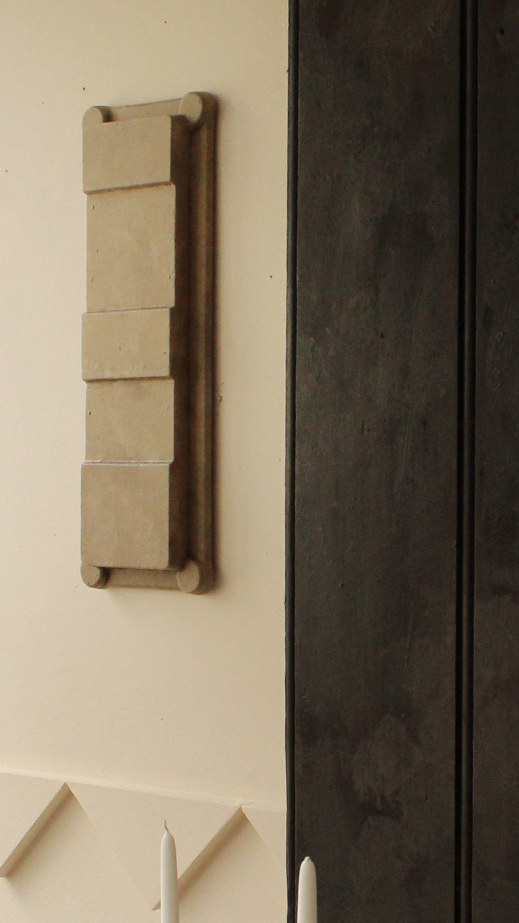 Vintage Painted Factory Mold Wall Art