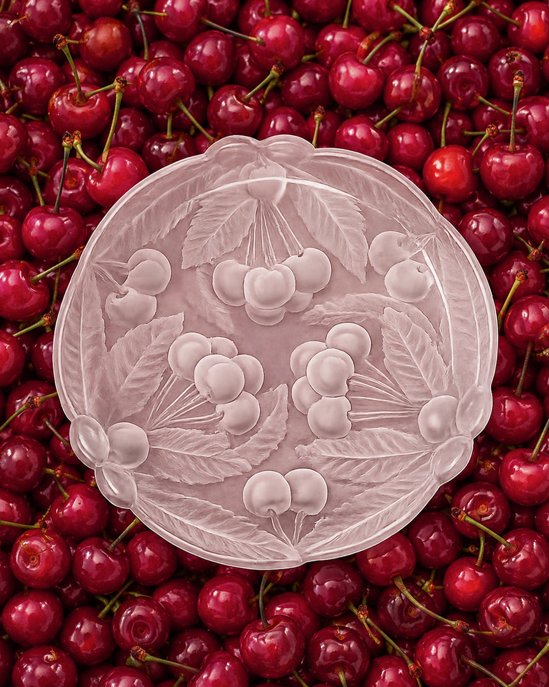 Vintage Mikasa “Bountiful” Frosted Glass Plates
