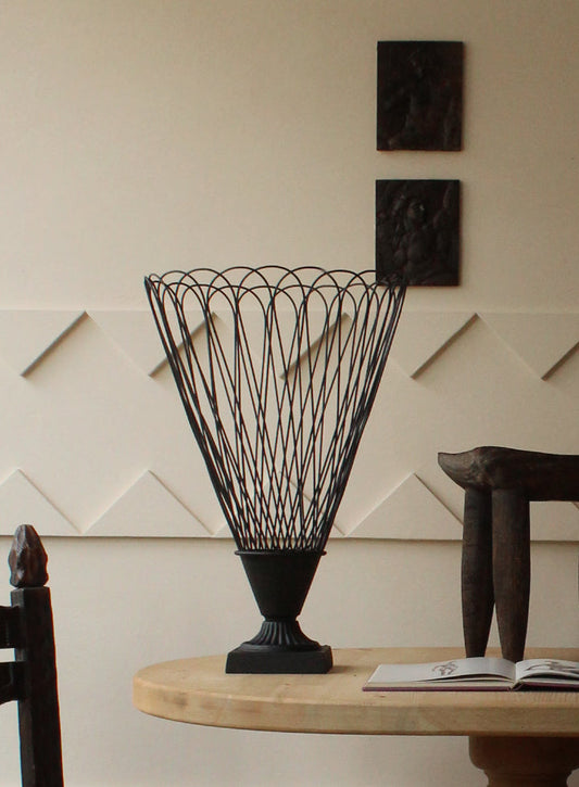 Vintage Metal Wire Urn
