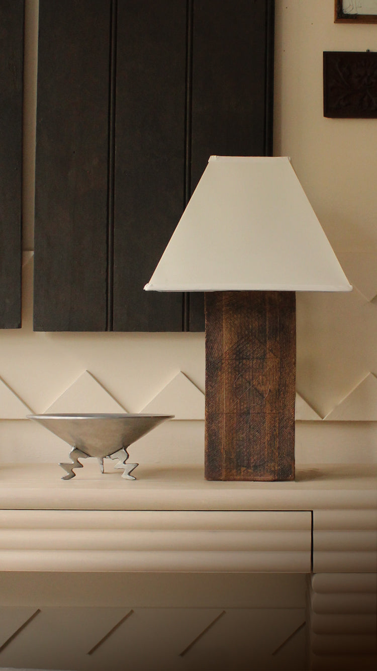 Vintage Studio Pottery Table Lamp