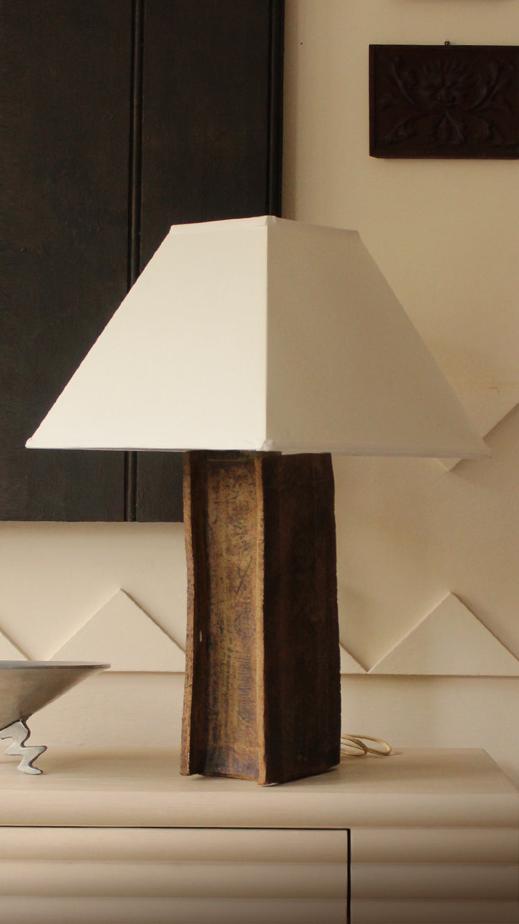 Vintage Studio Pottery Table Lamp