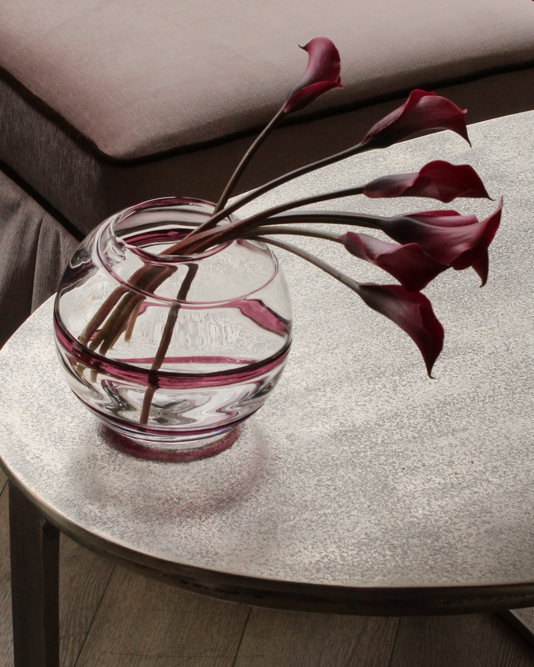 Vintage Art Glass Swirl Vase