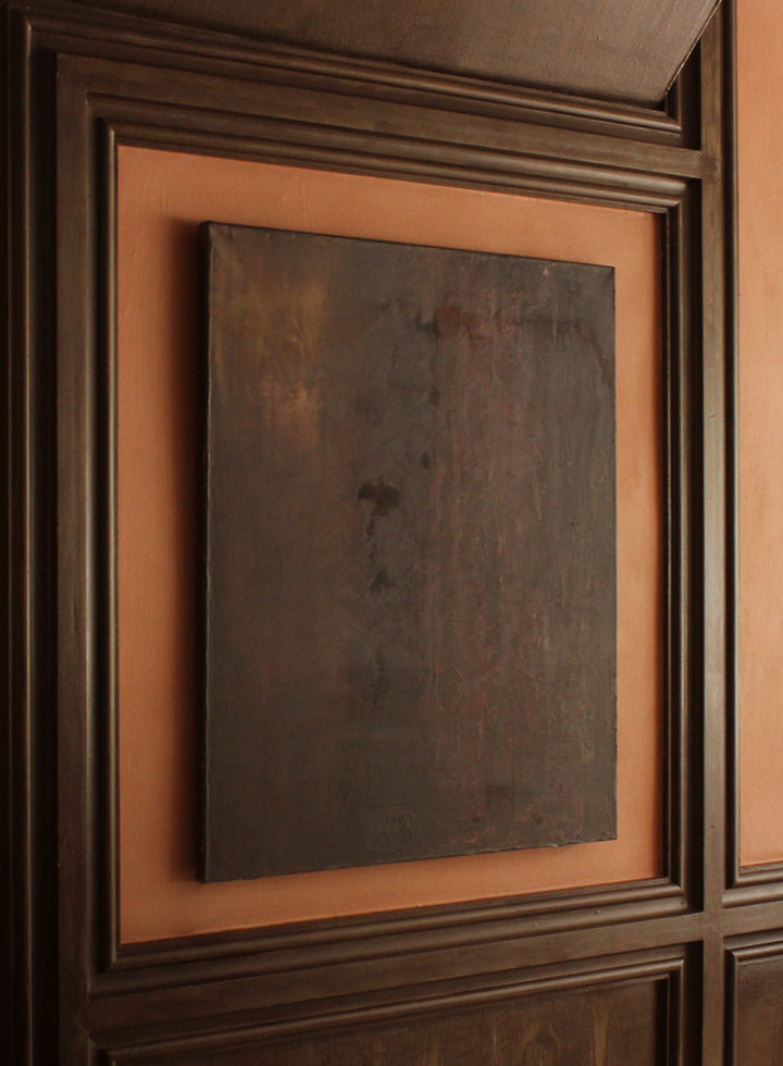 Vintage Abstract Original Painting From Quebec