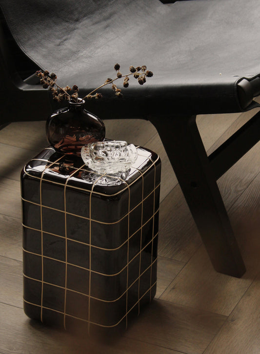 Reactive Glaze Ceramic Side Table