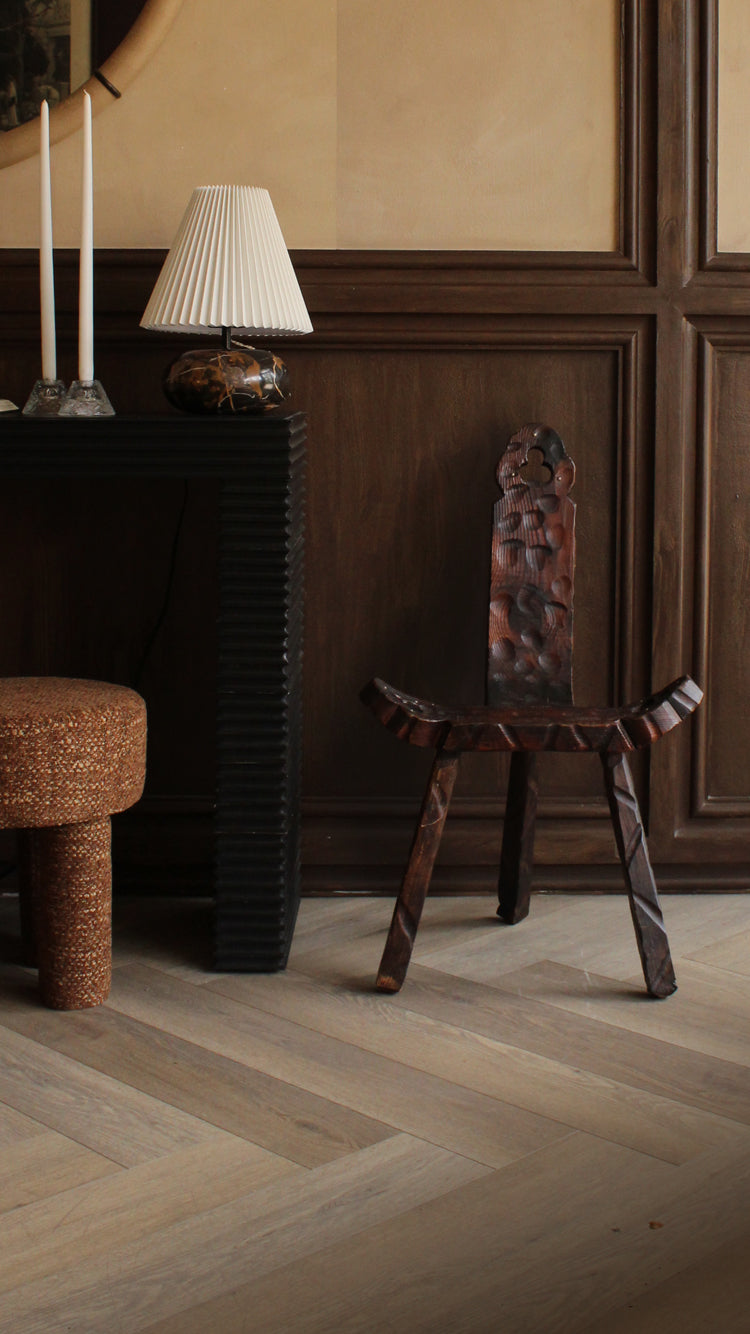 Antique Tripod Birthing Chair