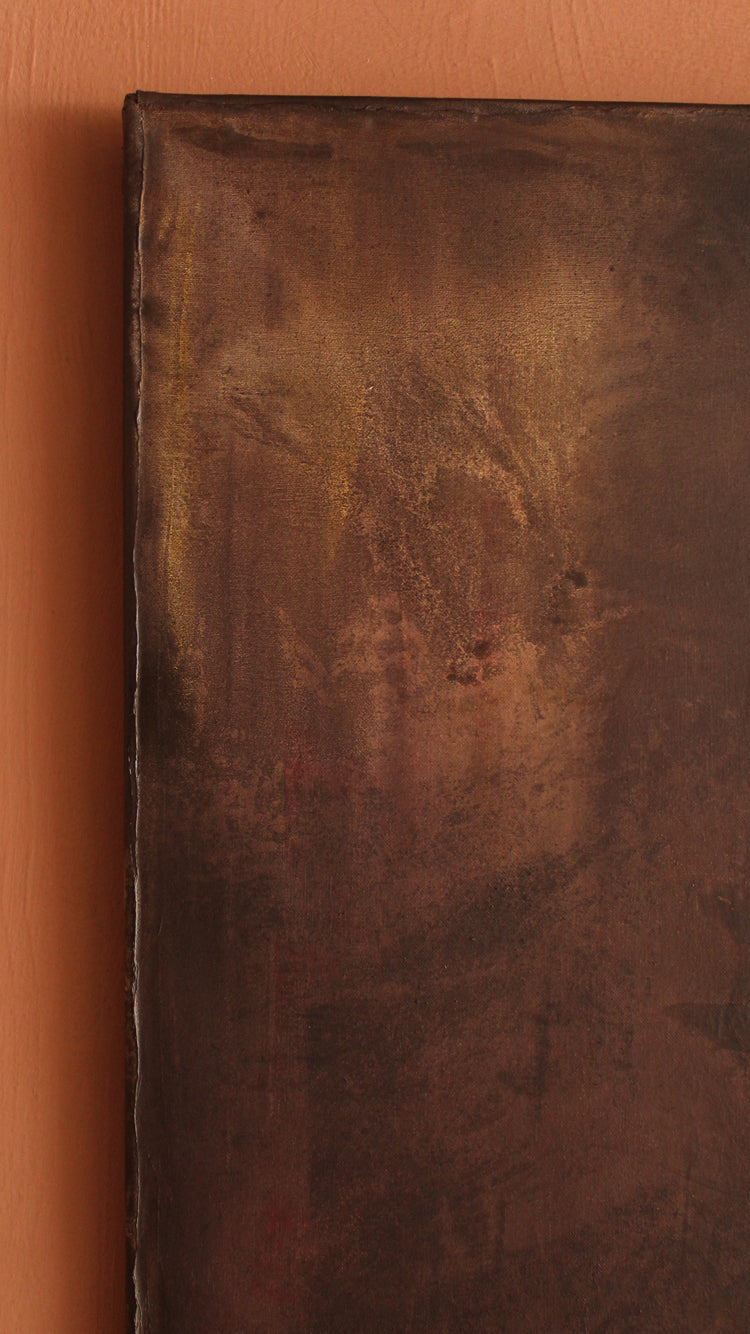Vintage Abstract Original Painting From Quebec