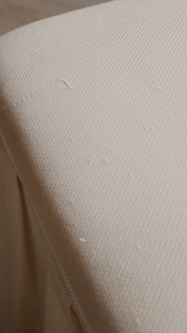 Vintage Skirted Ottoman