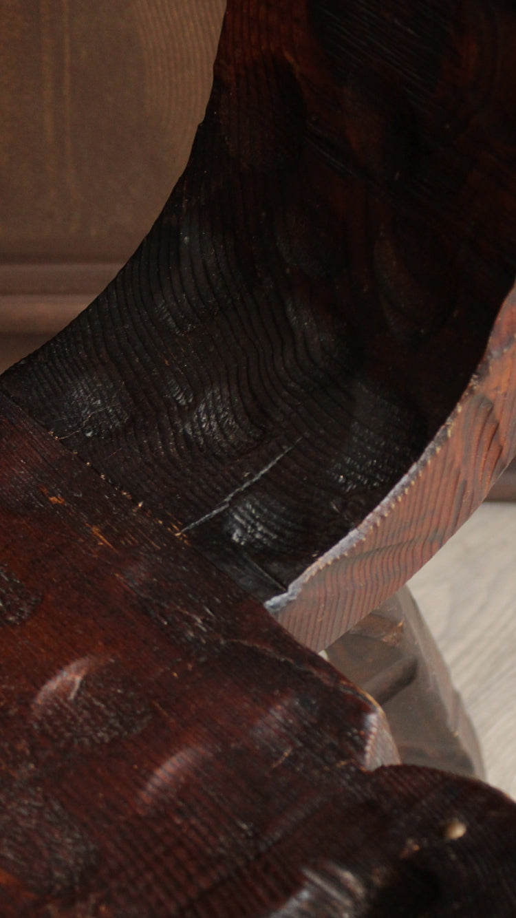 Antique Tripod Birthing Chair
