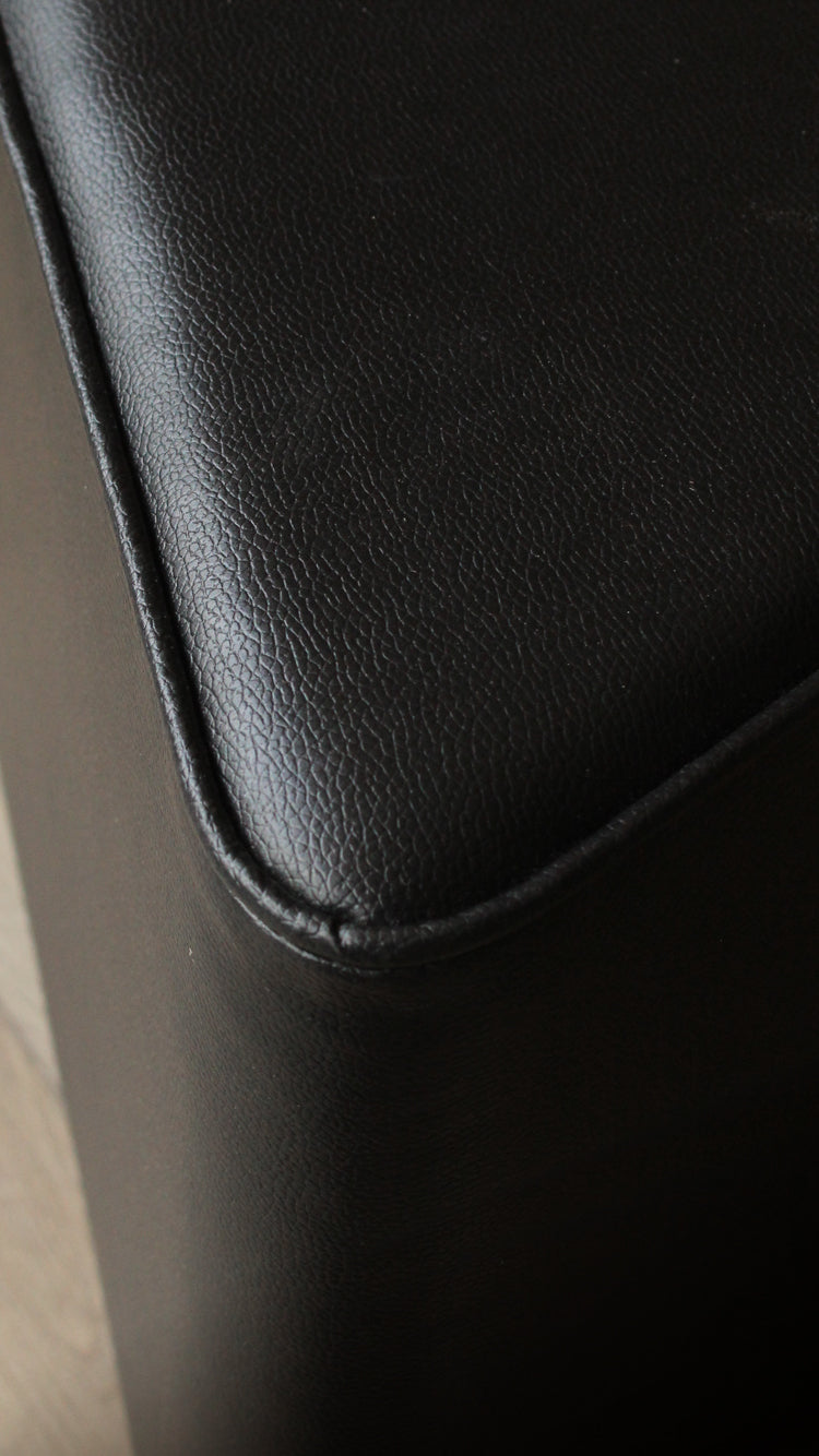 Vintage Triangular Vinyl Ottoman