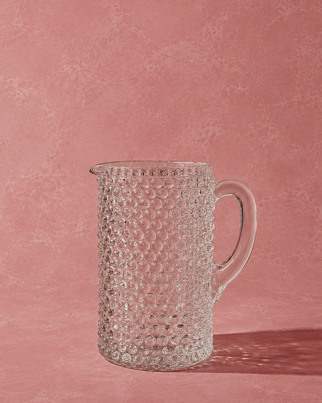 Antique 1880’s Pressed Glass Hobnail Pitcher