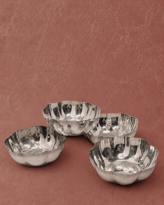 Set of 4 Vintage Silver Plated Bowls