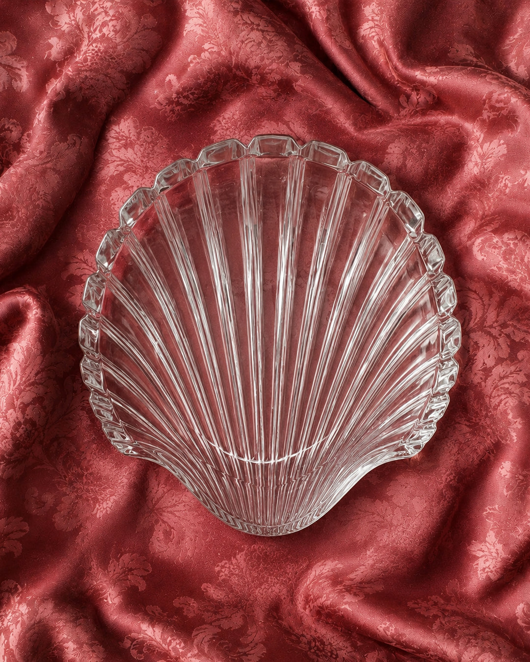 Vintage Crystal Shell Bowl