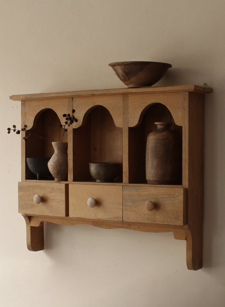 Vintage Wooden Wall Shelf