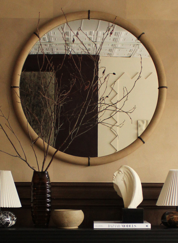 Potiniere Faux Shagreen Mirror
