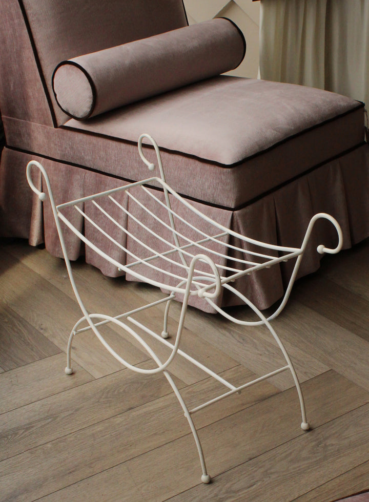 Vintage Metal Wire Bench