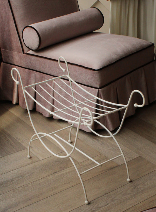 Vintage Metal Wire Bench