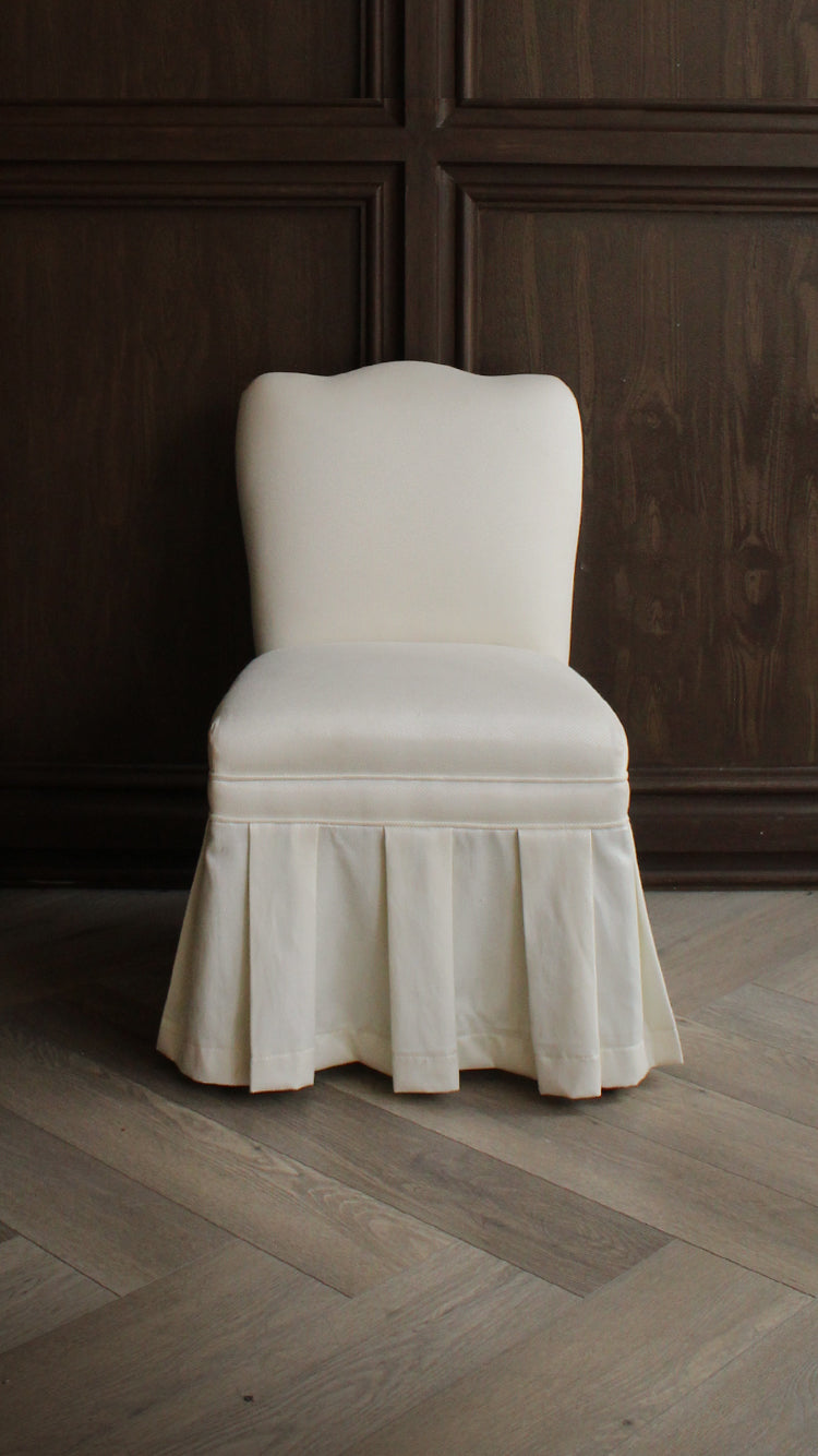 Vintage Skirted Side Chair