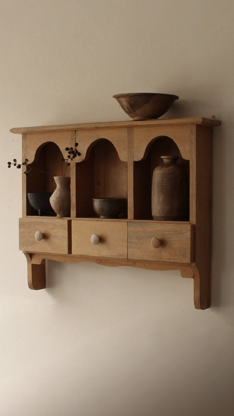 Vintage Wooden Wall Shelf