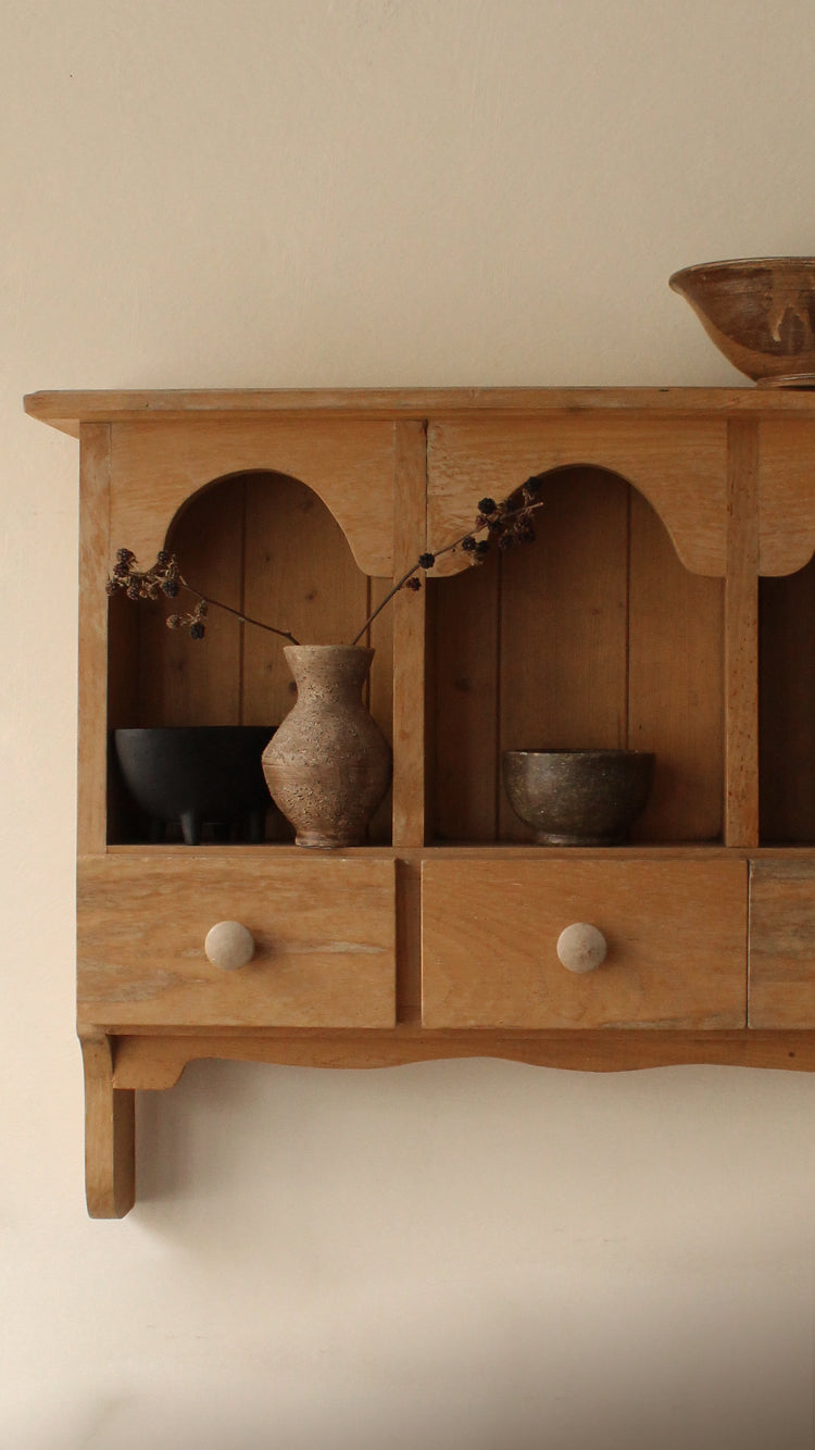 Vintage Wooden Wall Shelf