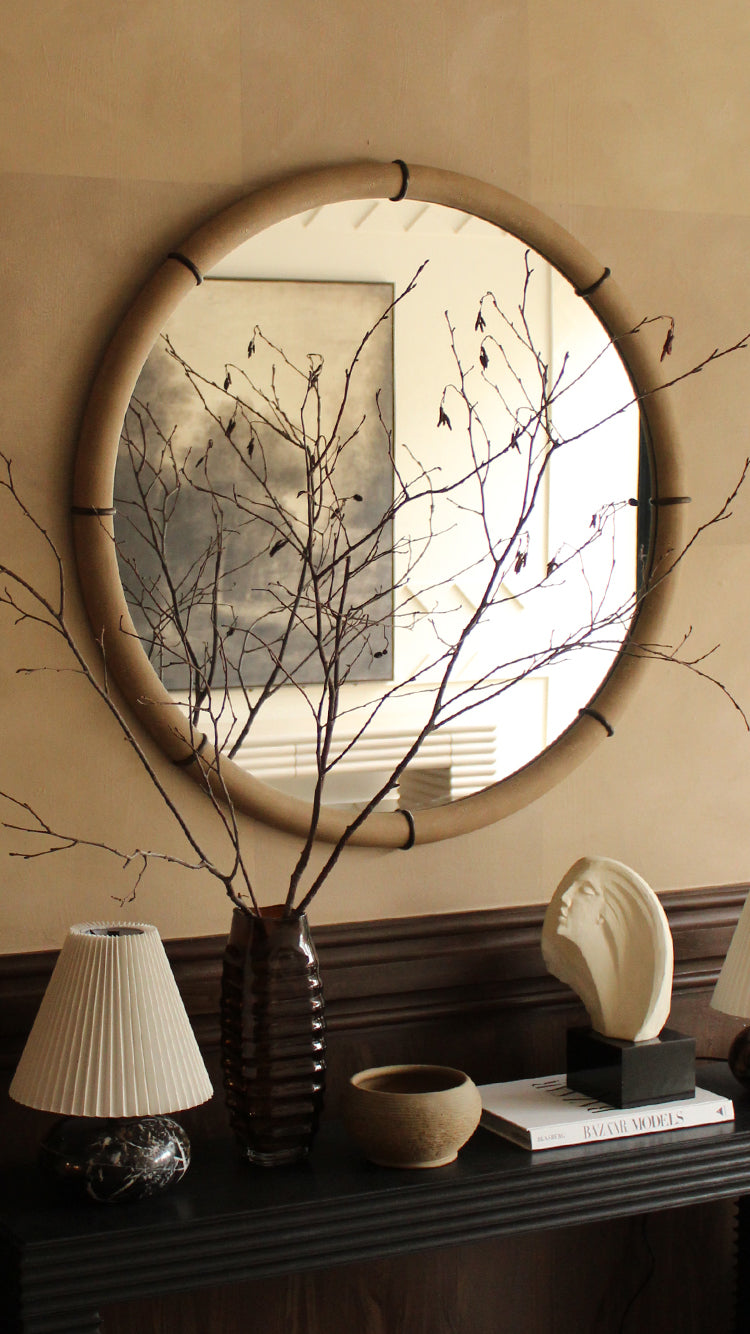 Potiniere Faux Shagreen Mirror