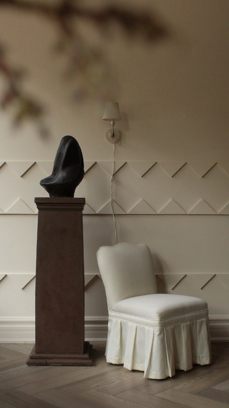 Vintage Skirted Side Chair