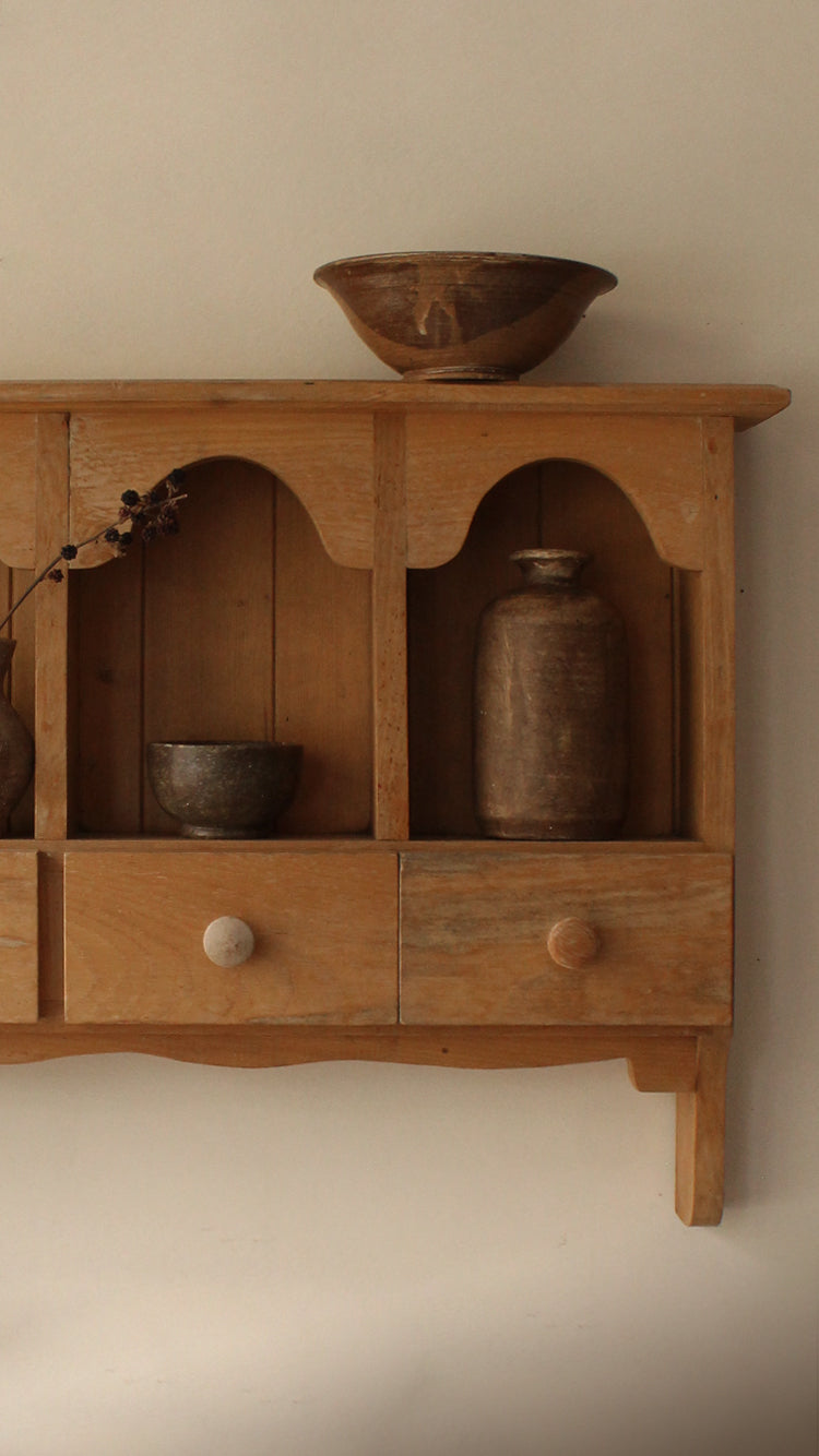 Vintage Wooden Wall Shelf