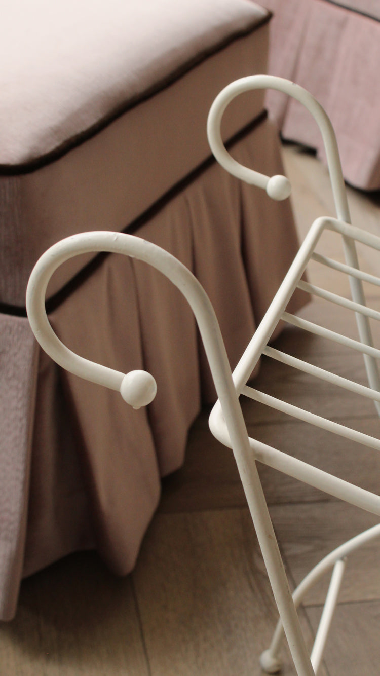 Vintage Metal Wire Bench