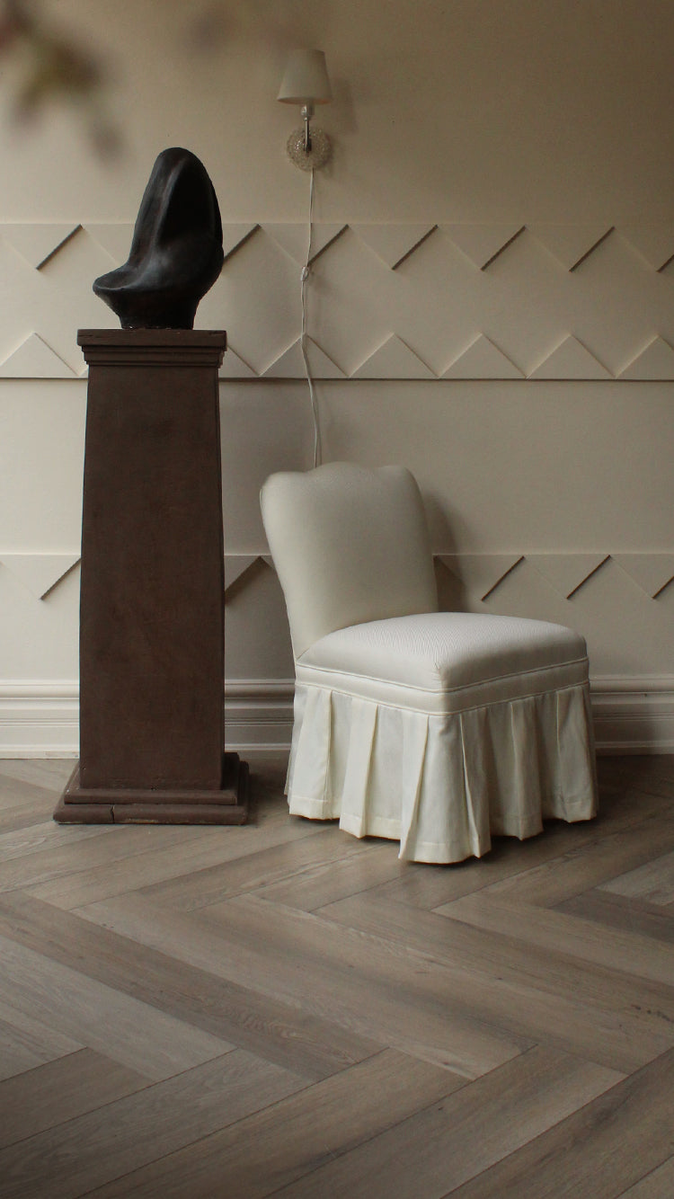 Vintage Skirted Side Chair