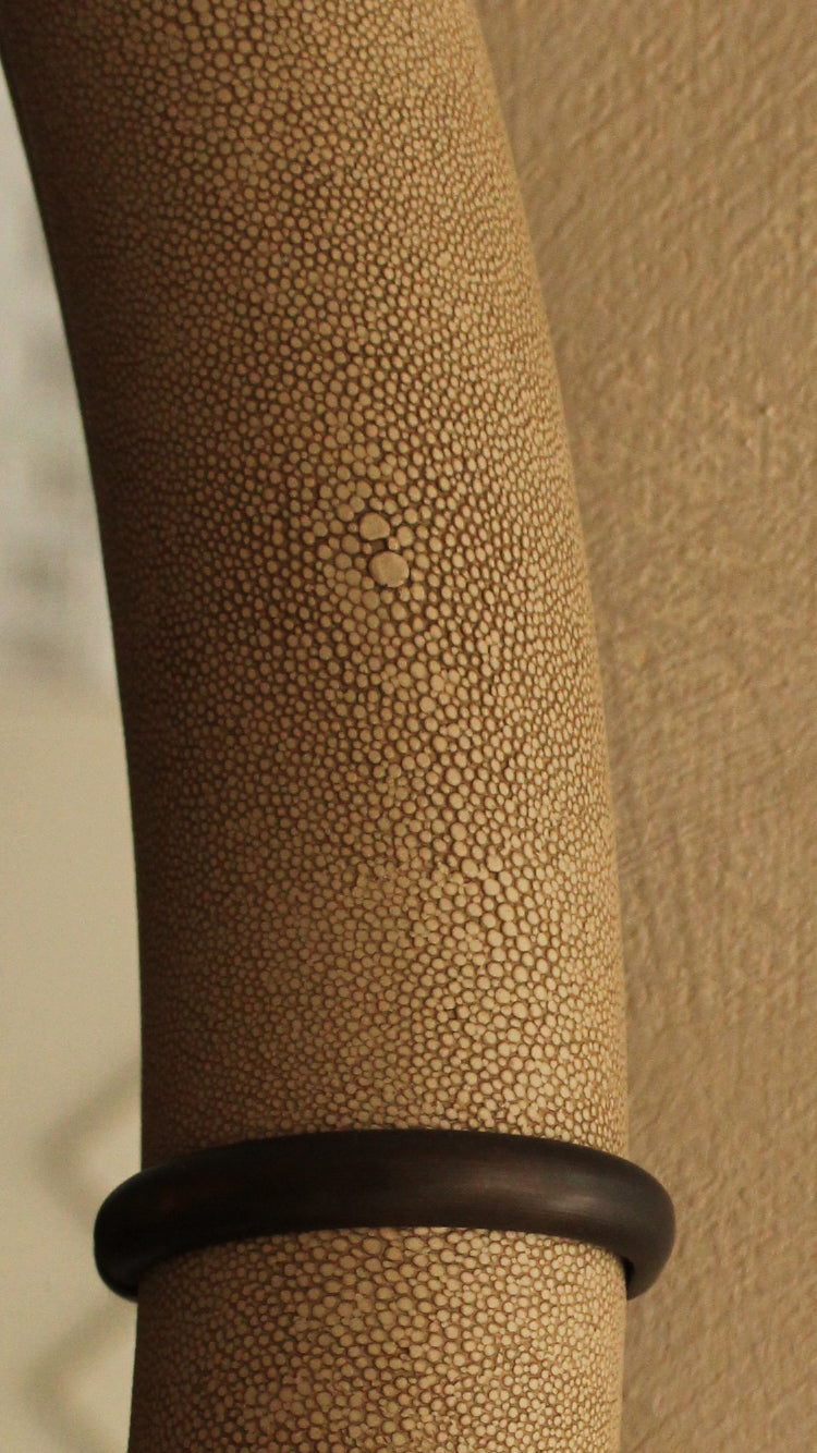 Potiniere Faux Shagreen Mirror