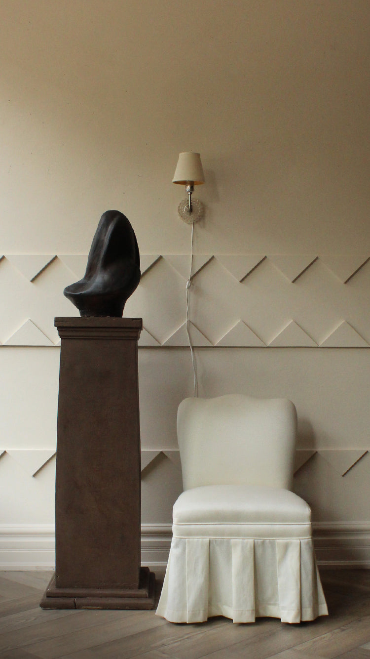 Vintage Skirted Side Chair