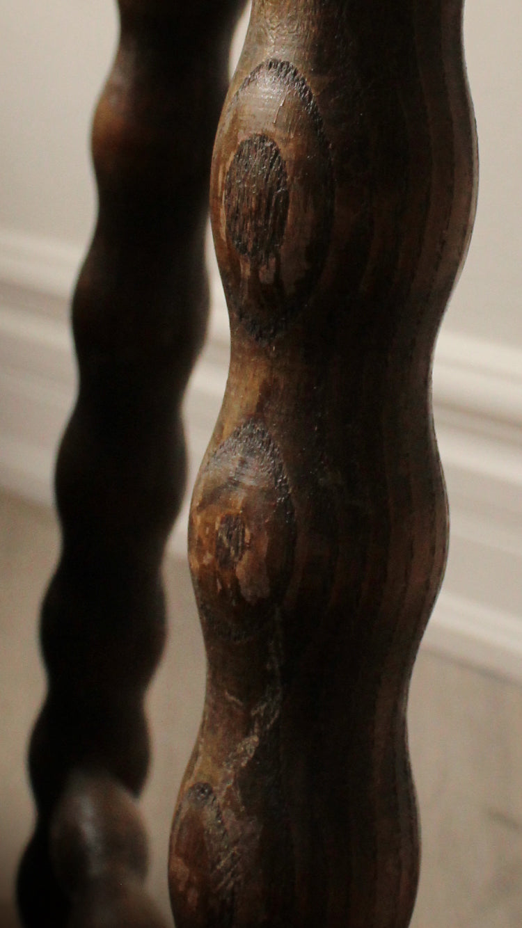Vintage Bobbin Tripod Stool From France