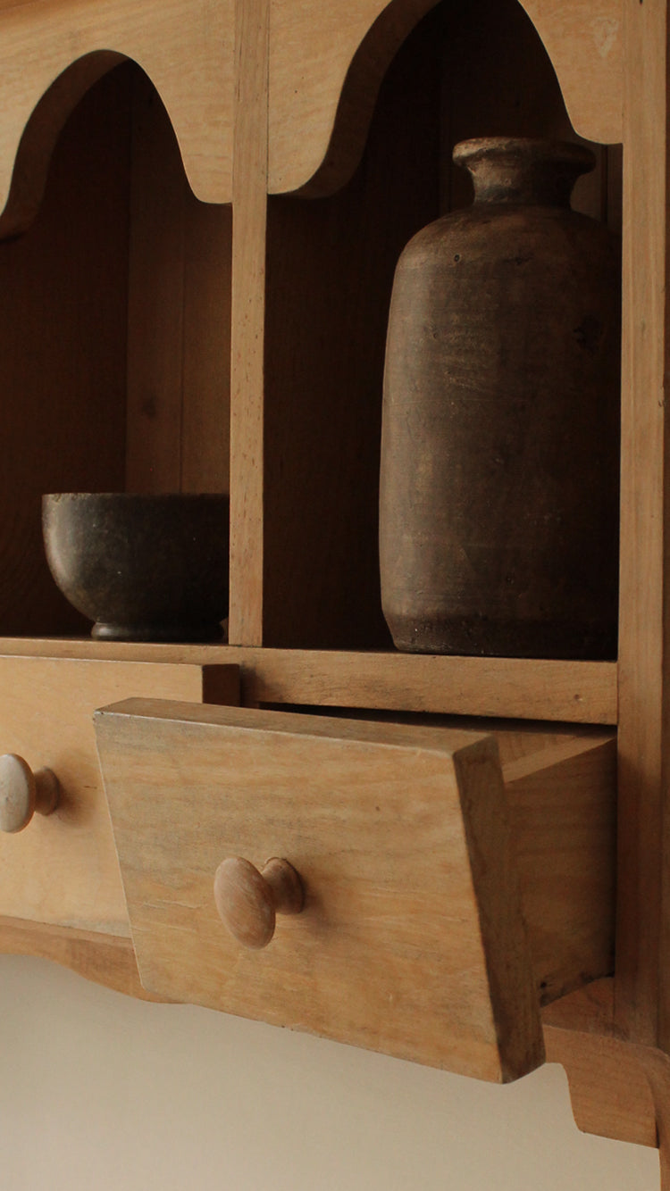 Vintage Wooden Wall Shelf