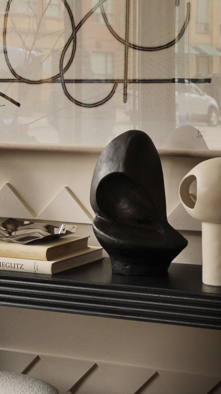 Vintage Abstract Plaster Sculpture