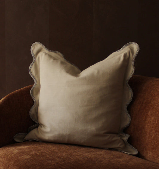 Rochette Scalloped Pillow Cover